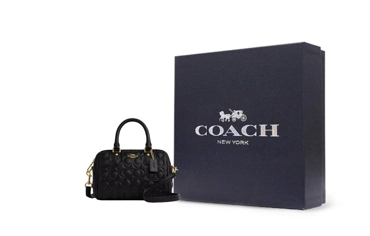 Сумка женская Coach Rowan 17 Printed Logo - Boxette Shop